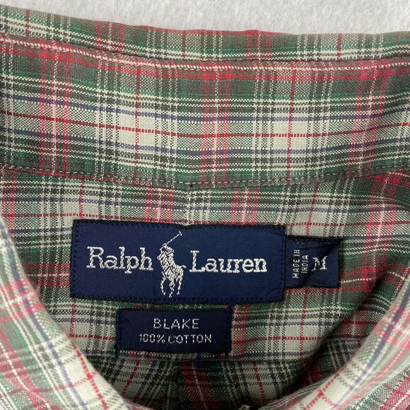 Ralph Lauren Shirt Men's Medium Multicolor Plaid Blake American Light Academia - Picture 5 of 15